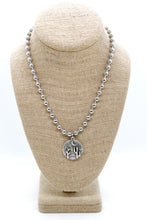 Load image into Gallery viewer, Desert Cactus Night Charm Convertible Silver Chain Necklace
