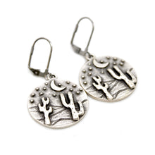 Load image into Gallery viewer, Desert Cactus Night Charm Earrings - E9-35161
