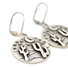 Load image into Gallery viewer, Desert Cactus Night Charm Earrings - E9-35161
