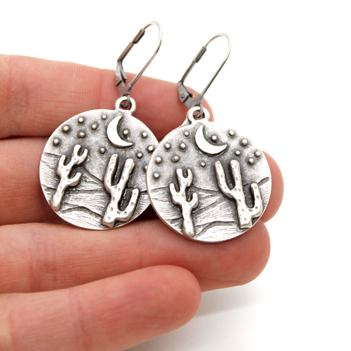 Desert Cactus Night Charm Earrings - E9-35161