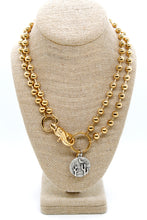 Load image into Gallery viewer, Desert Cactus Night Charm Convertible Gold Chain Necklace
