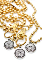Load image into Gallery viewer, Butterfly Insect Charm Convertible Gold Chain Necklace
