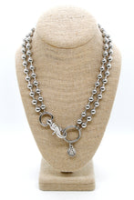 Load image into Gallery viewer, Mini Pine Tree Charm Convertible Silver Chain Necklace

