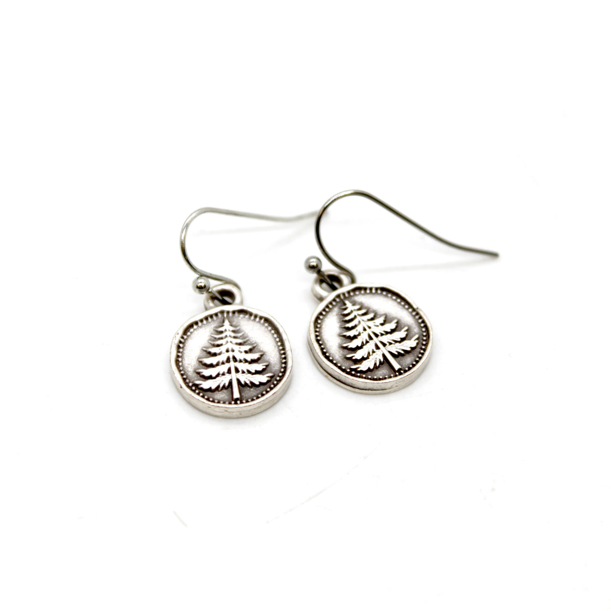 Mini Pine Tree Charm Earrings - E9-37316