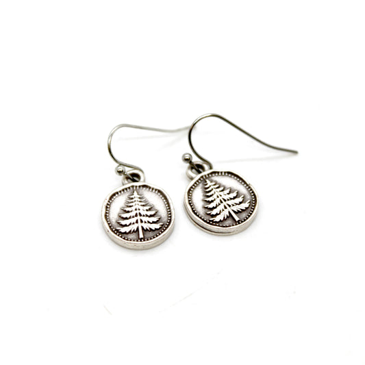 Mini Pine Tree Charm Earrings - E9-37316