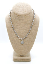 Load image into Gallery viewer, Mini Bee Charm Convertible Silver Chain Necklace
