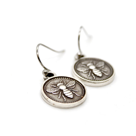 Mini Bee Charm Earrings - E9-37207