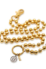 Load image into Gallery viewer, Mini Bee Charm Convertible Gold Chain Necklace
