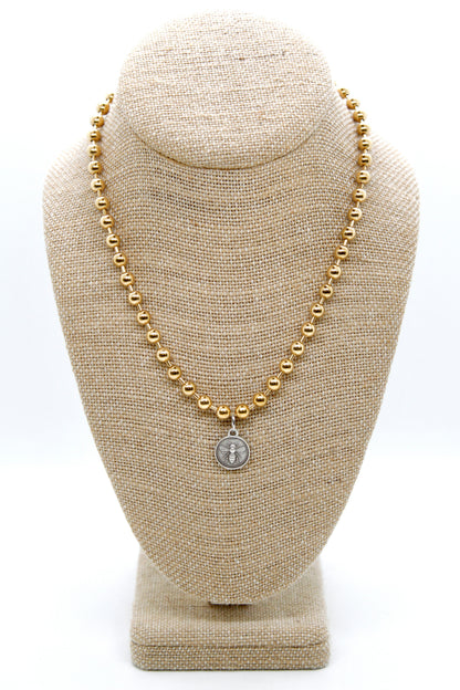 Mini Bee Charm Convertible Gold Chain Necklace