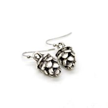 Load image into Gallery viewer, Silver Pinecone Earrings - E9-36257
