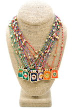 Load image into Gallery viewer, Summer Enamel Cord Necklace - N3-155
