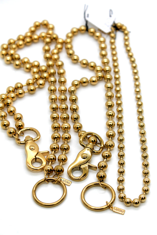 Plain Convertible Gold Chain Necklace