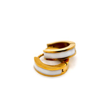 Load image into Gallery viewer, Mini Huggie Enamel Hoop Earrings - E4-386
