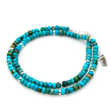 Load image into Gallery viewer, Turquoise Jasper + Silver Necklace - NC-500S
