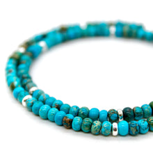 Load image into Gallery viewer, Turquoise Jasper + Silver Necklace - NC-500S
