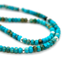 Load image into Gallery viewer, Turquoise Jasper + Silver Necklace - NC-500S
