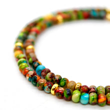 Load image into Gallery viewer, Rainbow Jasper + Gold Necklace - NC-501G
