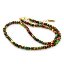 Load image into Gallery viewer, Rainbow Jasper + Gold Necklace - NC-501G
