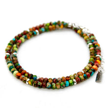 Load image into Gallery viewer, Rainbow Jasper + Silver Necklace - NC-501S
