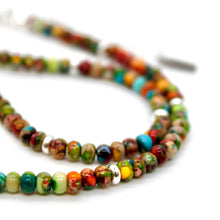 Load image into Gallery viewer, Rainbow Jasper + Silver Necklace - NC-501S
