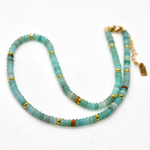 Load image into Gallery viewer, Amazonite + Gold Necklace - NC-503G

