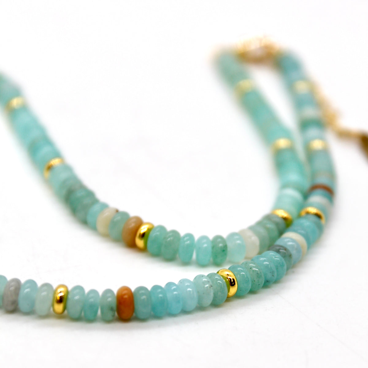 Amazonite + Gold Necklace - NC-503G
