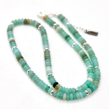 Load image into Gallery viewer, Amazonite + Silver Necklace - NC-503S
