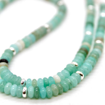 Amazonite + Silver Necklace - NC-503S