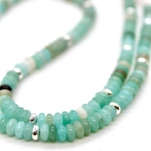 Load image into Gallery viewer, Amazonite + Silver Necklace - NC-503S
