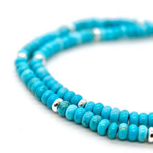 Load image into Gallery viewer, Turquoise + Silver Necklace - NC-505S
