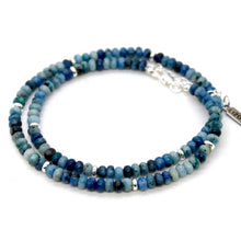 Load image into Gallery viewer, Blue Line Jasper + Silver Necklace - NC-506S
