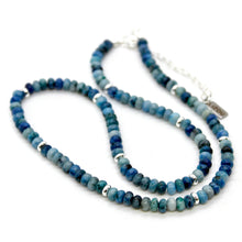 Load image into Gallery viewer, Blue Line Jasper + Silver Necklace - NC-506S
