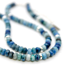 Load image into Gallery viewer, Blue Line Jasper + Silver Necklace - NC-506S
