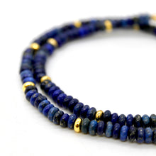 Load image into Gallery viewer, Lapis Lazuli + Gold Necklace - NC-507G
