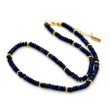 Load image into Gallery viewer, Lapis Lazuli + Gold Necklace - NC-507G
