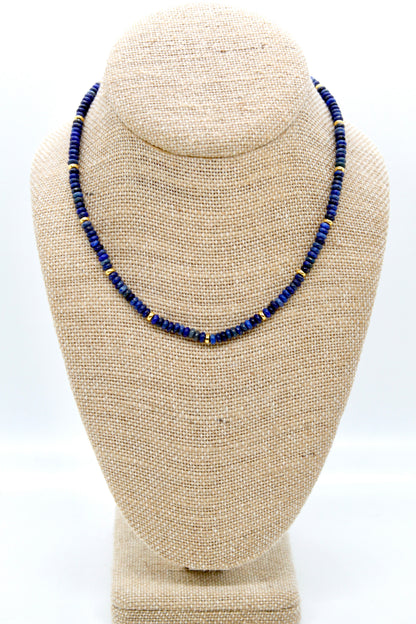 Lapis Lazuli + Gold Necklace - NC-507G