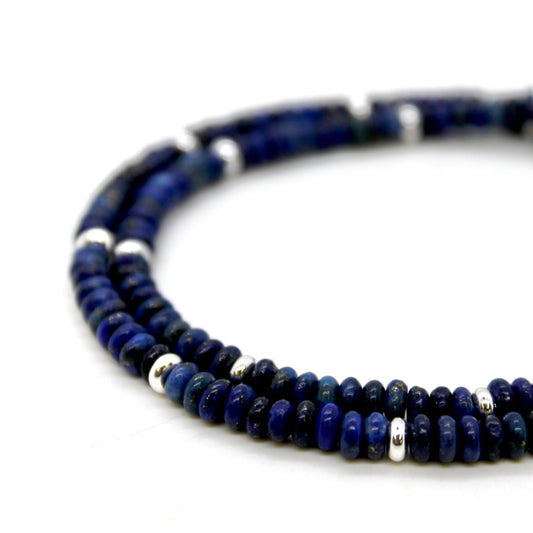 Lapis Lazuli + Silver Necklace - NC-507S
