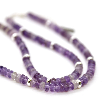 Amethyst + Silver Necklace - NC-509S