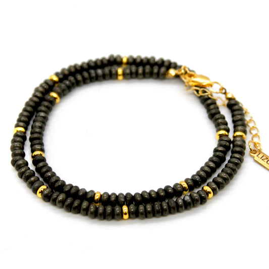 Pyrite + Gold Necklace - NC-510G