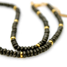 Load image into Gallery viewer, Pyrite + Gold Necklace - NC-510G
