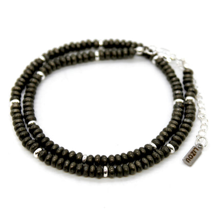 Pyrite + Silver Necklace - NC-510S