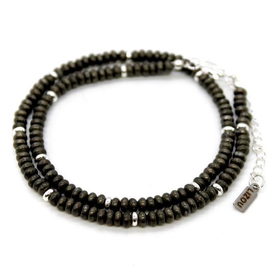 Pyrite + Silver Necklace - NC-510S