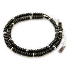 Load image into Gallery viewer, Pyrite + Silver Necklace - NC-510S
