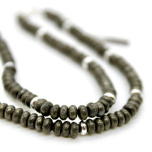 Load image into Gallery viewer, Pyrite + Silver Necklace - NC-510S
