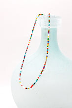 Load image into Gallery viewer, Rainbow Seed Bead Mini Necklace - Seeds Collection- N8-005
