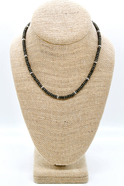 Pyrite + Silver Necklace - NC-510S