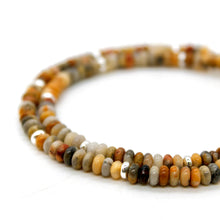 Load image into Gallery viewer, Crazy Agate + Silver Necklace - NC-513S

