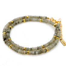 Load image into Gallery viewer, Labradorite + Gold Necklace - NC-512G
