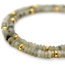Load image into Gallery viewer, Labradorite + Gold Necklace - NC-512G
