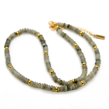 Load image into Gallery viewer, Labradorite + Gold Necklace - NC-512G
